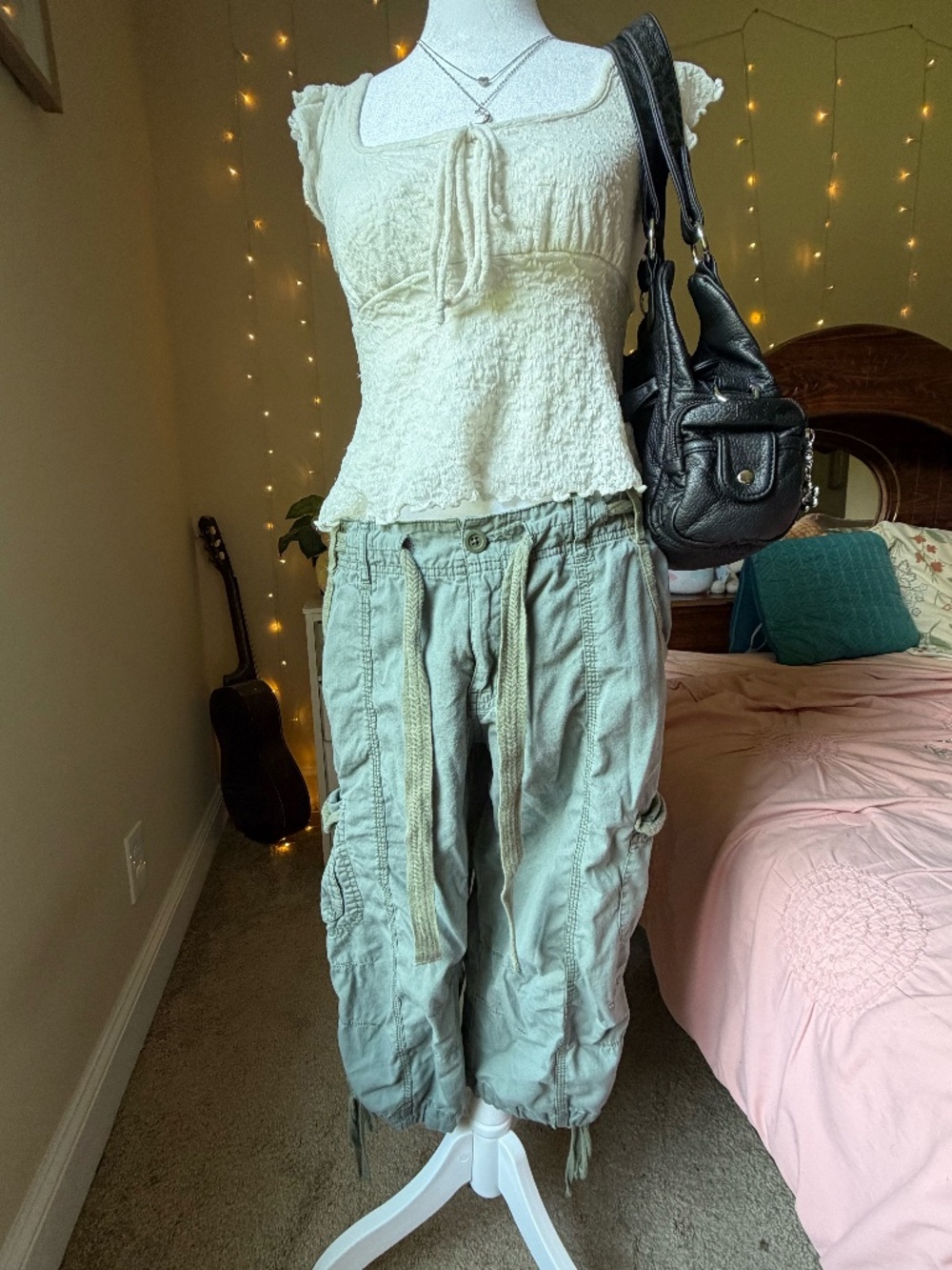 VINTAGE Y2K FADED GLORY CARGO CAPRIS